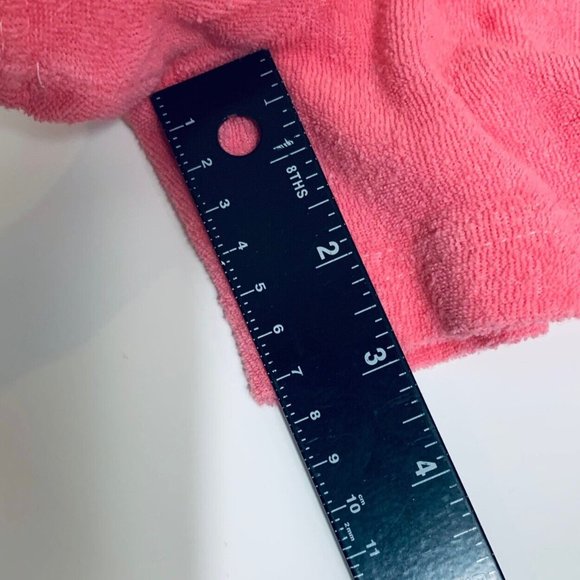 Palm Harbour 80s Playsuit Romper Sz L Tube Top Pink Lipstick Fish Embroider Cove - Picture 8 of 11